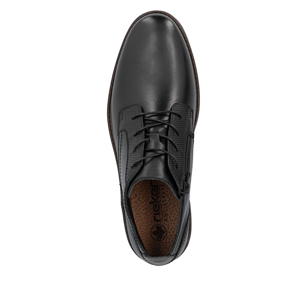 Rieker 13902-00 Black Lace Boots