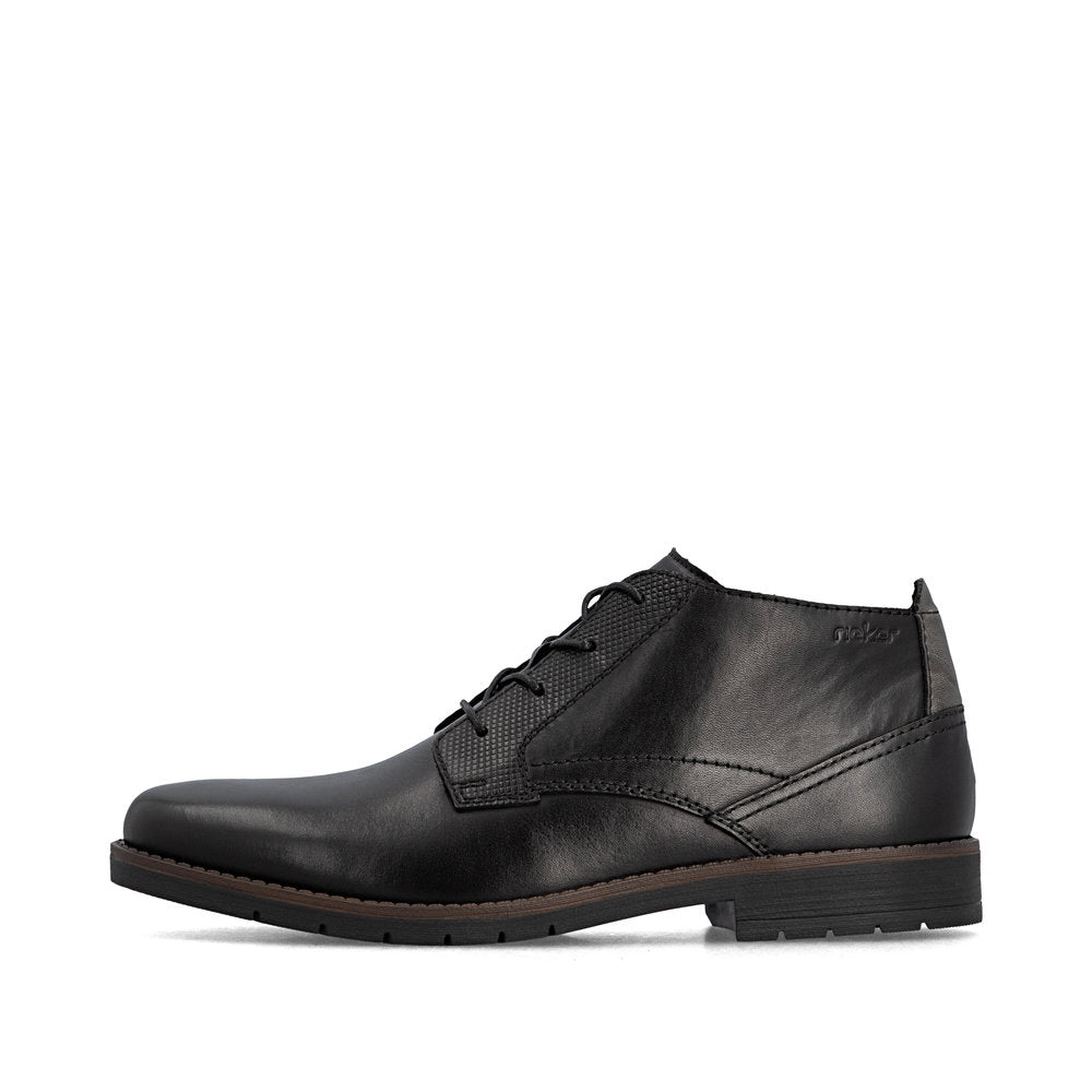 Rieker 13902-00 Black Lace Boots