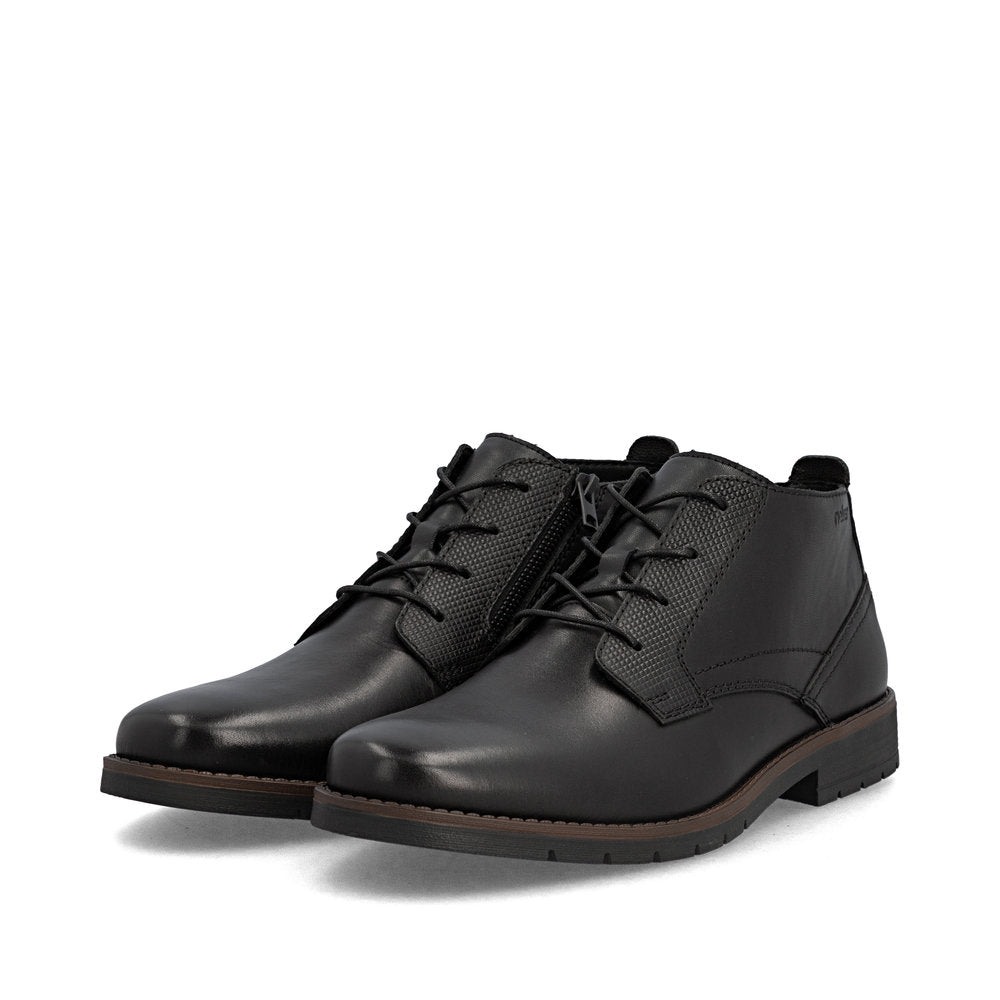 Rieker 13902-00 Black Lace Boots
