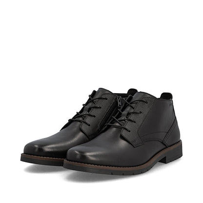 Rieker 13902-00 Black Lace Boots
