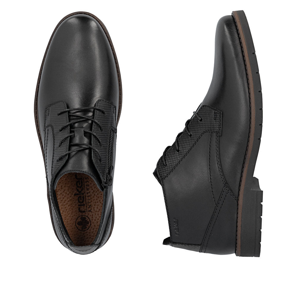 Rieker 13902-00 Black Lace Boots