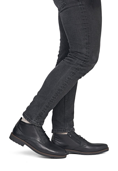 Rieker 13902-00 Black Lace Boots