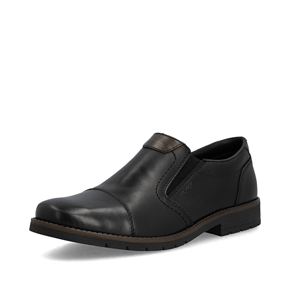 Rieker 13950-00 Black Slip On Shoes