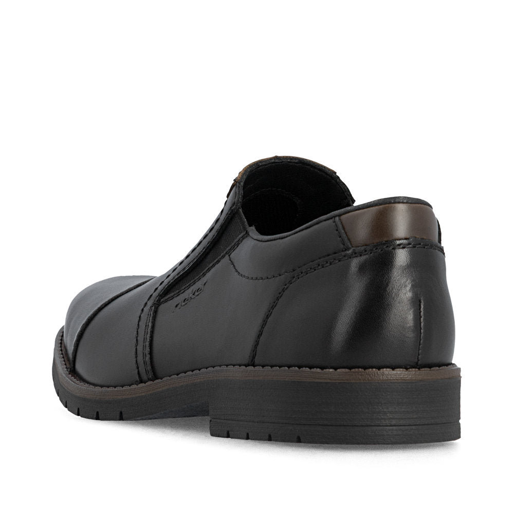 Rieker 13950-00 Black Slip On Shoes