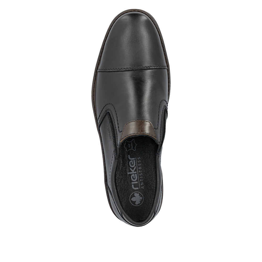 Rieker 13950-00 Black Slip On Shoes