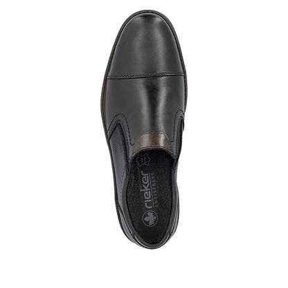 Rieker 13950-00 Black Slip On Shoes