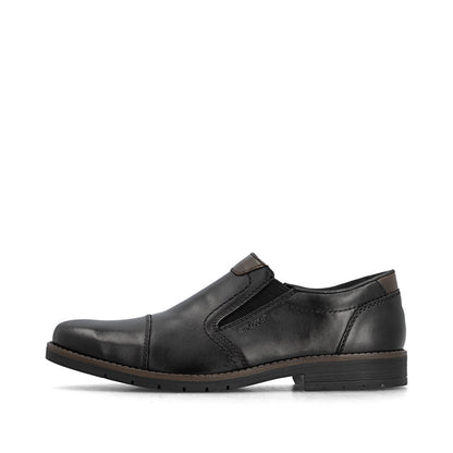 Rieker 13950-00 Black Slip On Shoes