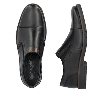 Rieker 13950-00 Black Slip On Shoes