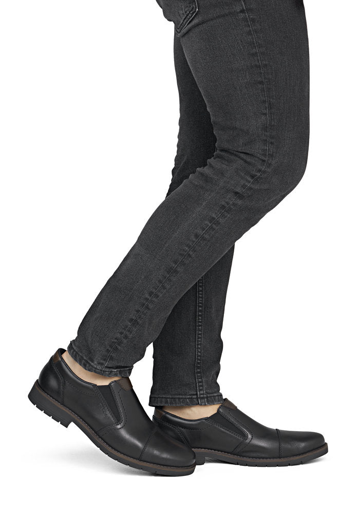 Rieker 13950-00 Black Slip On Shoes