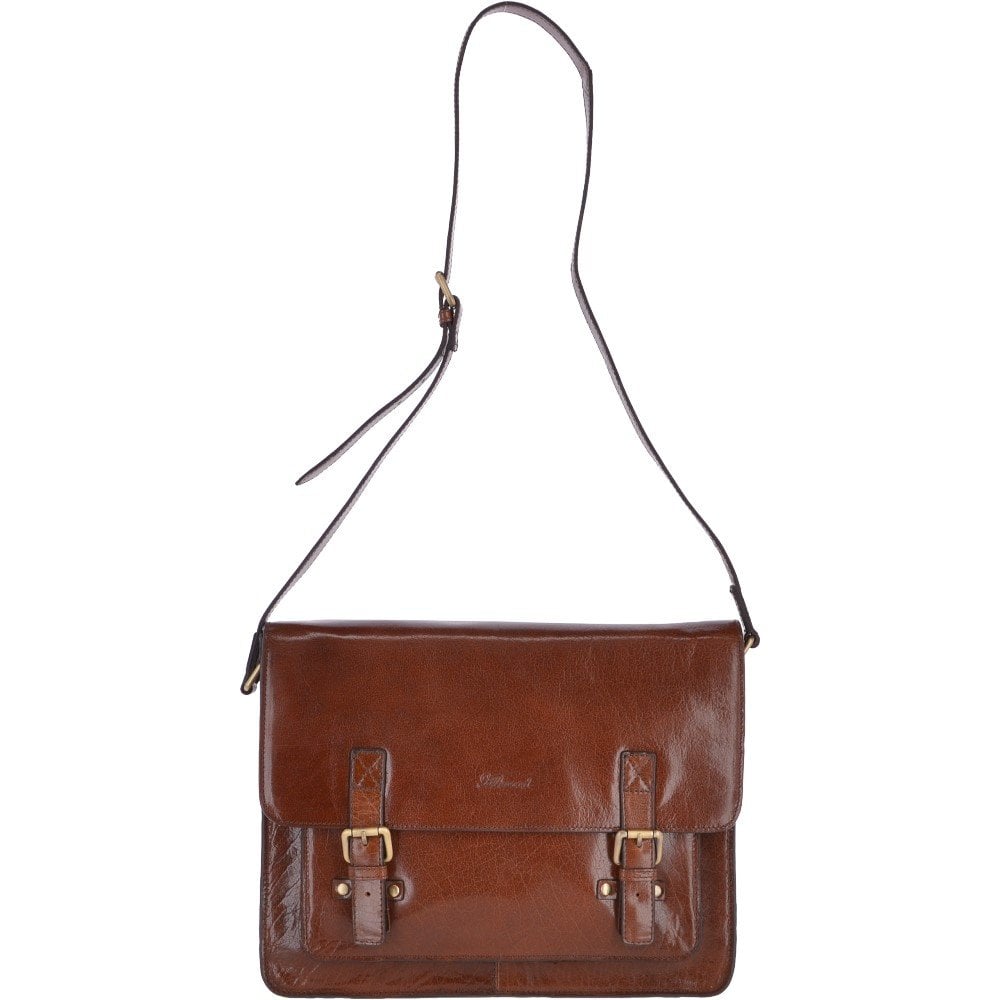 Ashwood Leather Josh VT Chestnut Messenger Bag