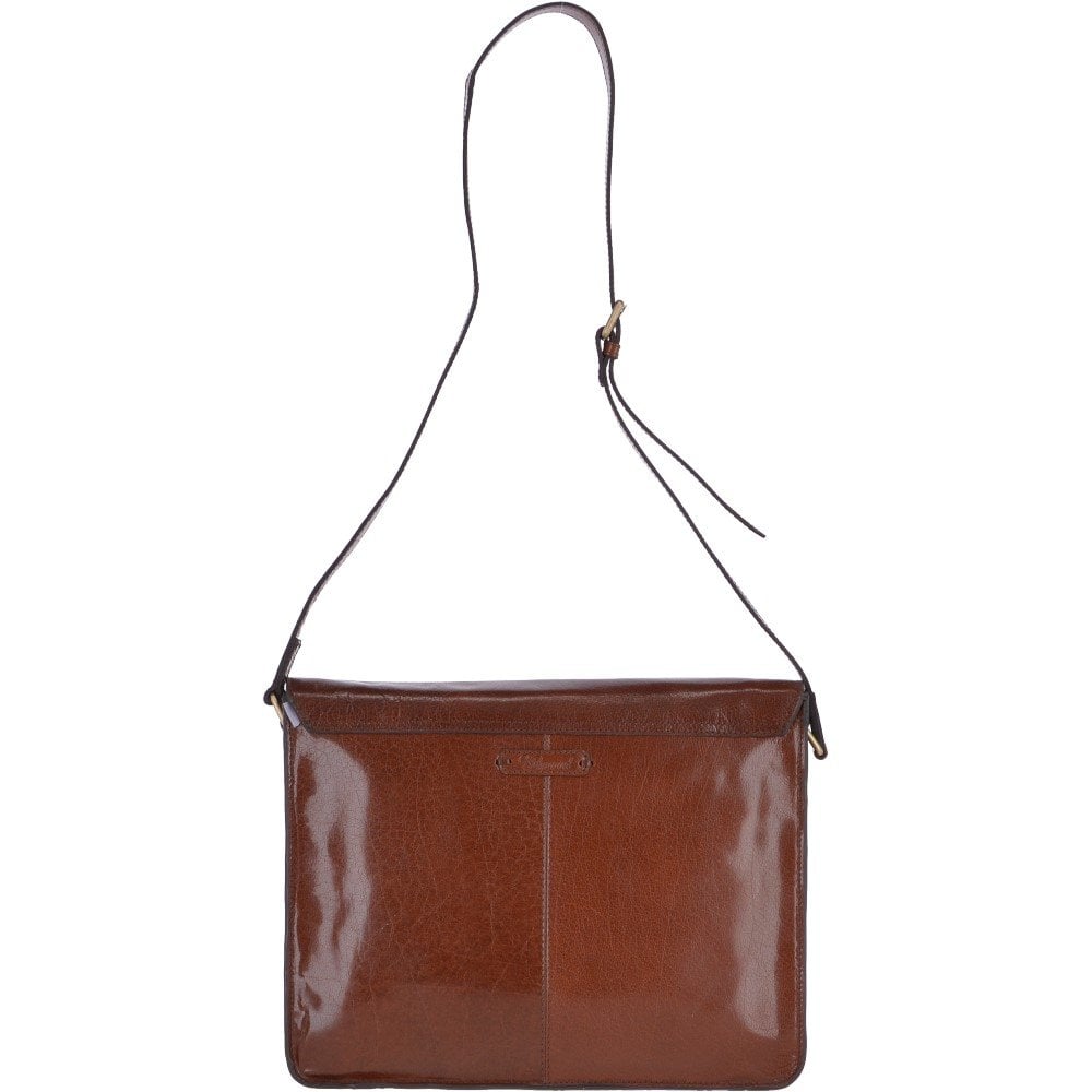 Ashwood Leather Josh VT Chestnut Messenger Bag