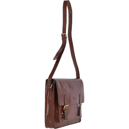 Ashwood Leather Josh VT Chestnut Messenger Bag
