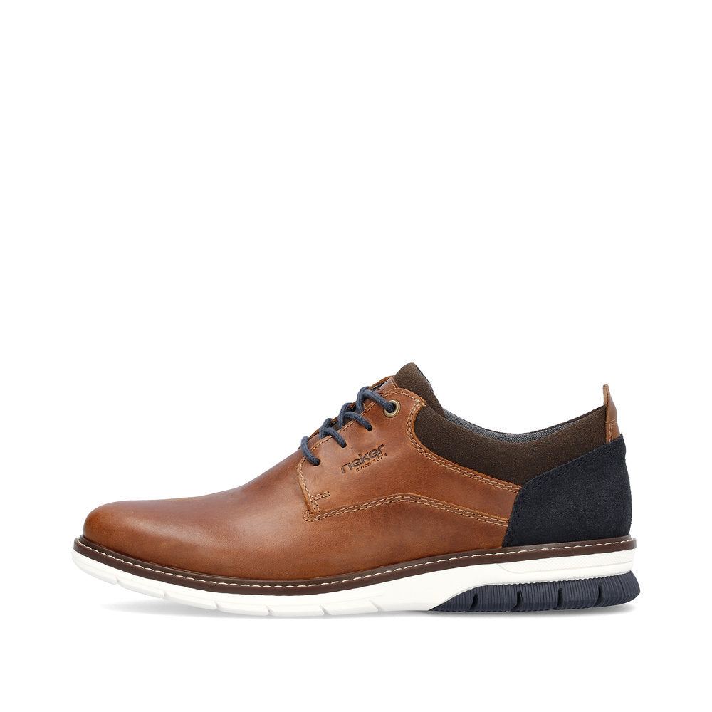 Rieker 14405-24 Tan & Navy Casual Shoes