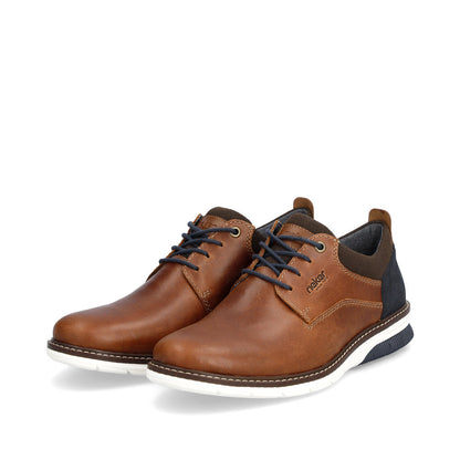 Rieker 14405-24 Tan & Navy Casual Shoes