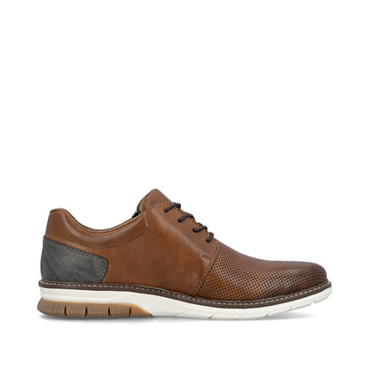Rieker 14412-24 Brown G 1/2 Fit Shoes with Zip
