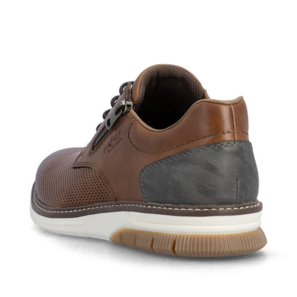 Rieker 14412-24 Brown G 1/2 Fit Shoes with Zip