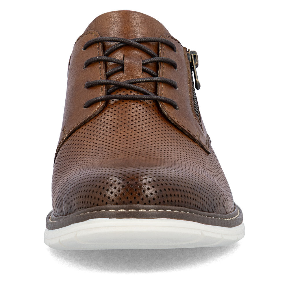 Rieker 14412-24 Brown G 1/2 Fit Shoes with Zip