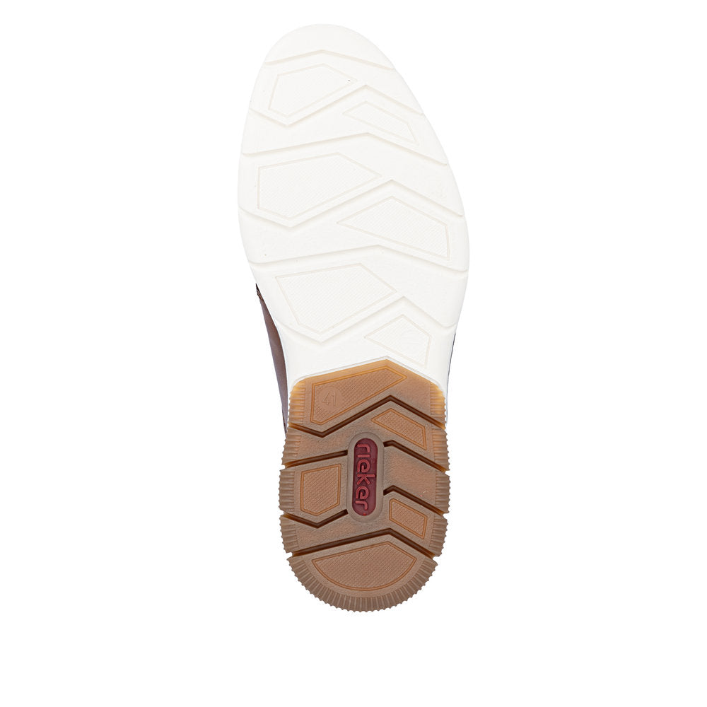 Rieker 14412-24 Brown G 1/2 Fit Shoes with Zip