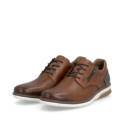 Rieker 14412-24 Brown G 1/2 Fit Shoes with Zip