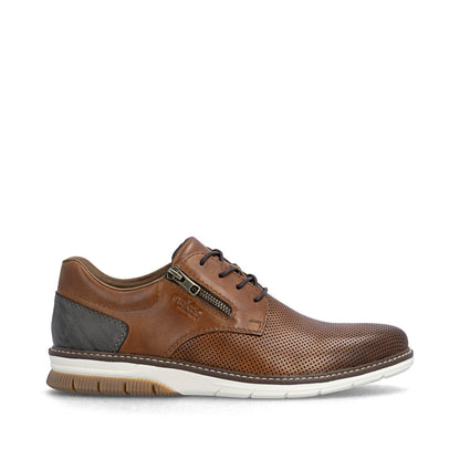 Rieker 14412-24 Brown G 1/2 Fit Shoes with Zip