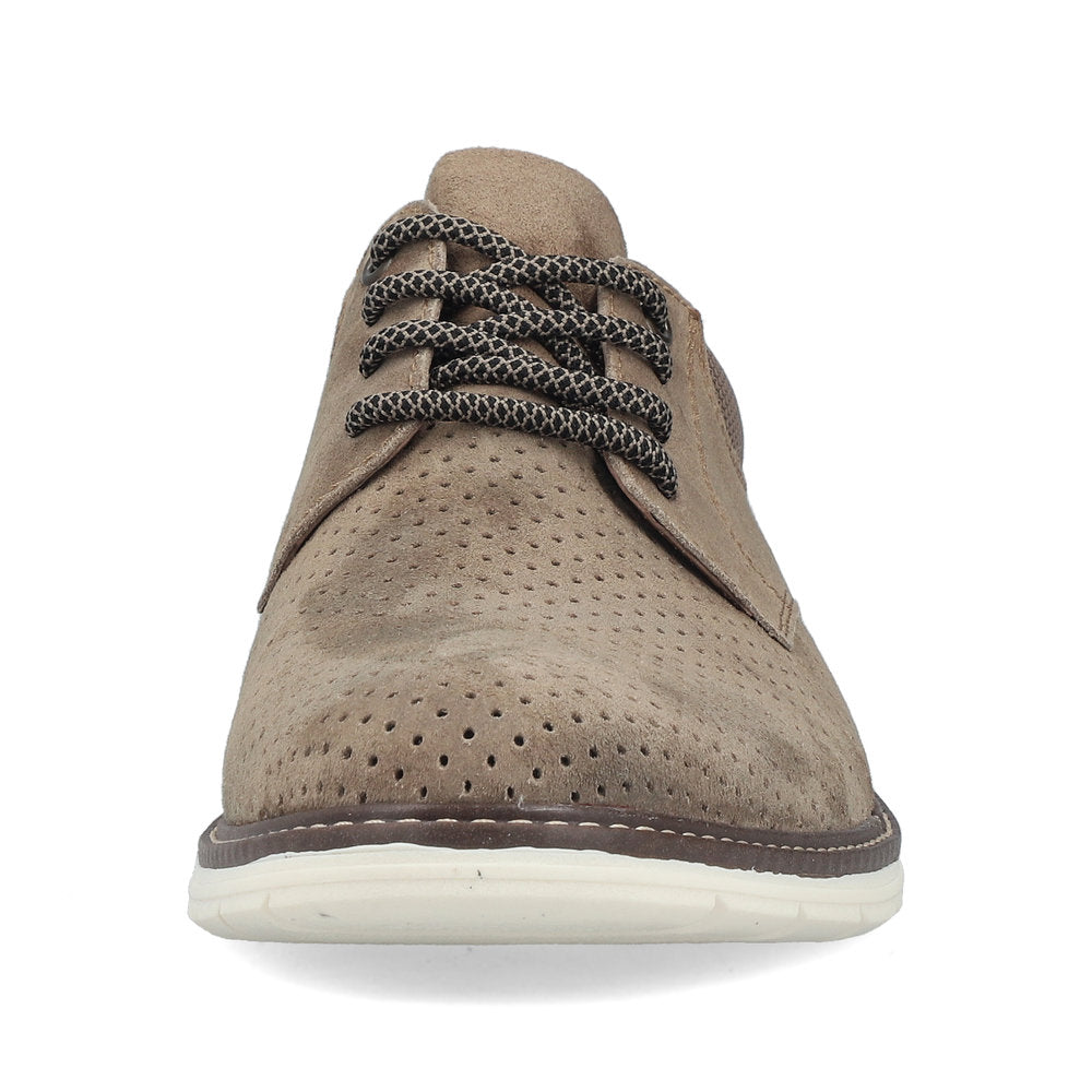 Rieker 14425-20 Light Brown G 1/2 Fit Shoes with Brown Heel