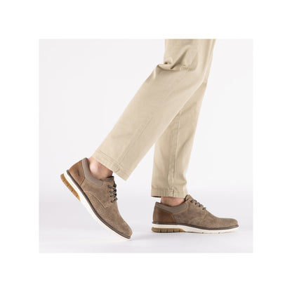 Rieker 14425-20 Light Brown G 1/2 Fit Shoes with Brown Heel