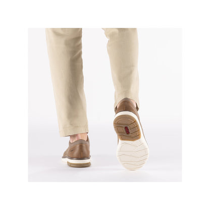 Rieker 14425-20 Light Brown G 1/2 Fit Shoes with Brown Heel