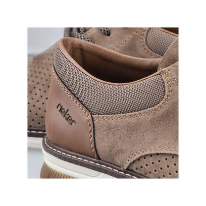 Rieker 14425-20 Light Brown G 1/2 Fit Shoes with Brown Heel