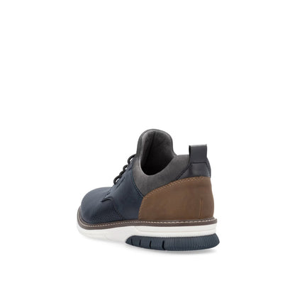 Rieker 14450-15 Navy Slip On Shoes with Tan Back