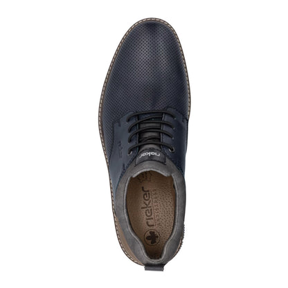 Rieker 14450-15 Navy Slip On Shoes with Tan Back