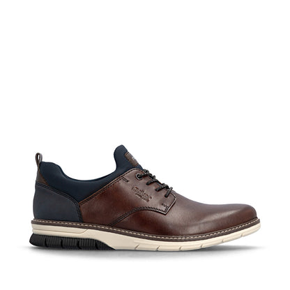 Rieker 14454-26 Brown & Navy Slip On Shoes