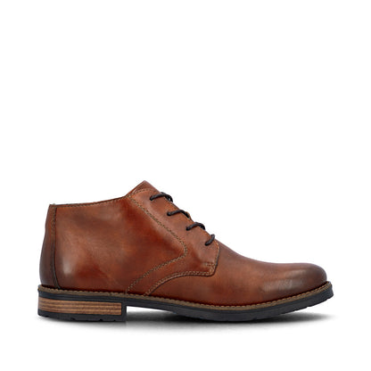 Rieker 14609-24 Brown Boots with Side Zip