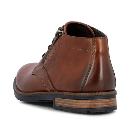 Rieker 14609-24 Brown Boots with Side Zip