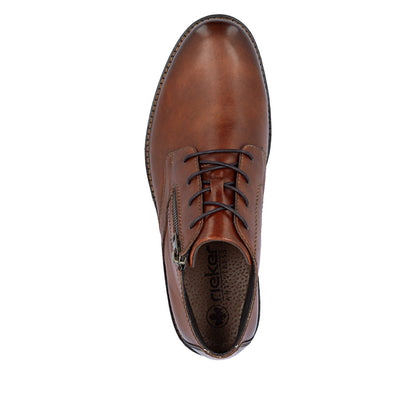 Rieker 14609-24 Brown Boots with Side Zip