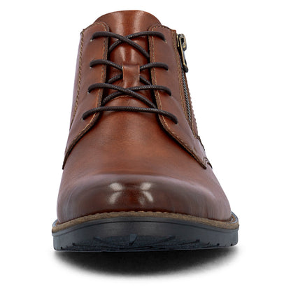 Rieker 14609-24 Brown Boots with Side Zip