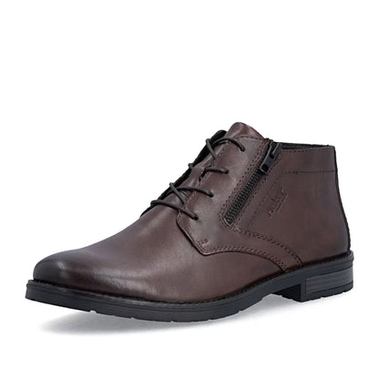 Rieker 14609-25 Brown Ankle Boots with Zip