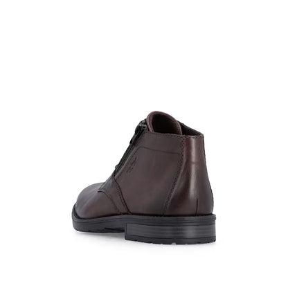 Rieker 14609-25 Brown Ankle Boots with Zip