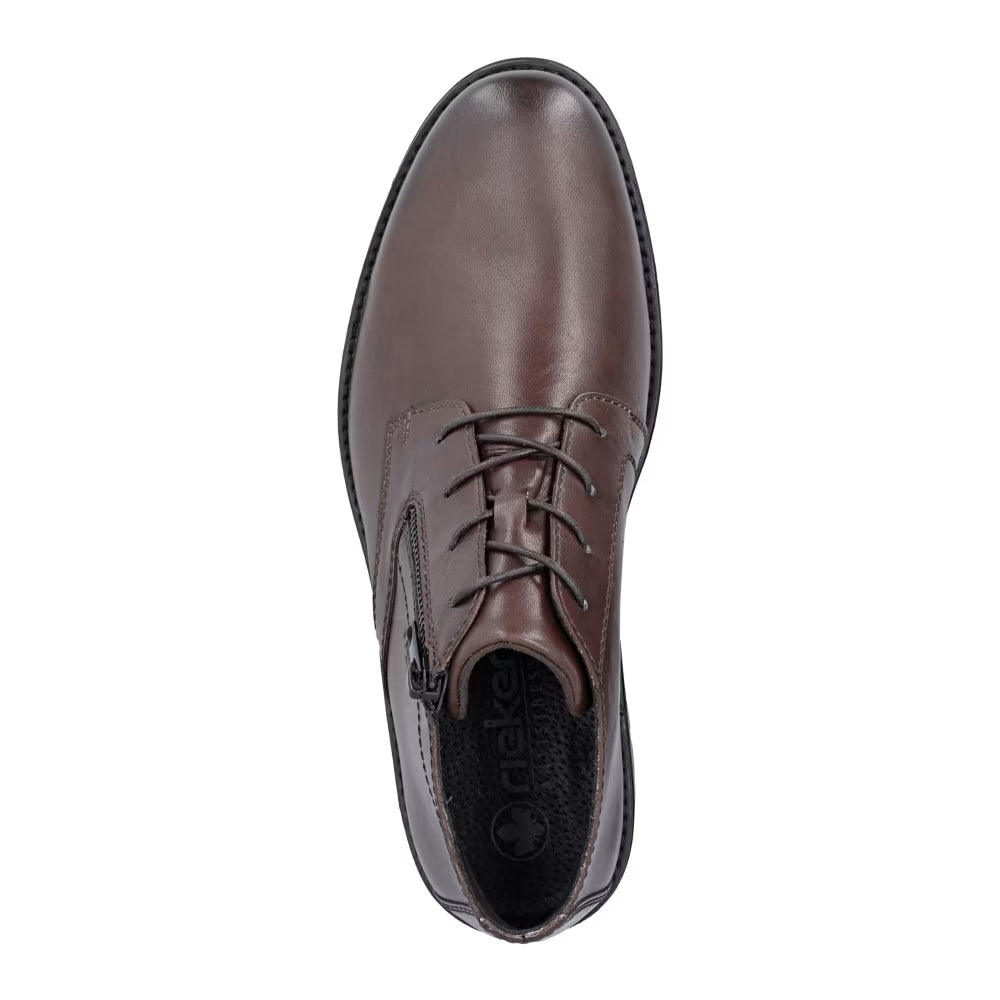 Rieker 14609-25 Brown Ankle Boots with Zip