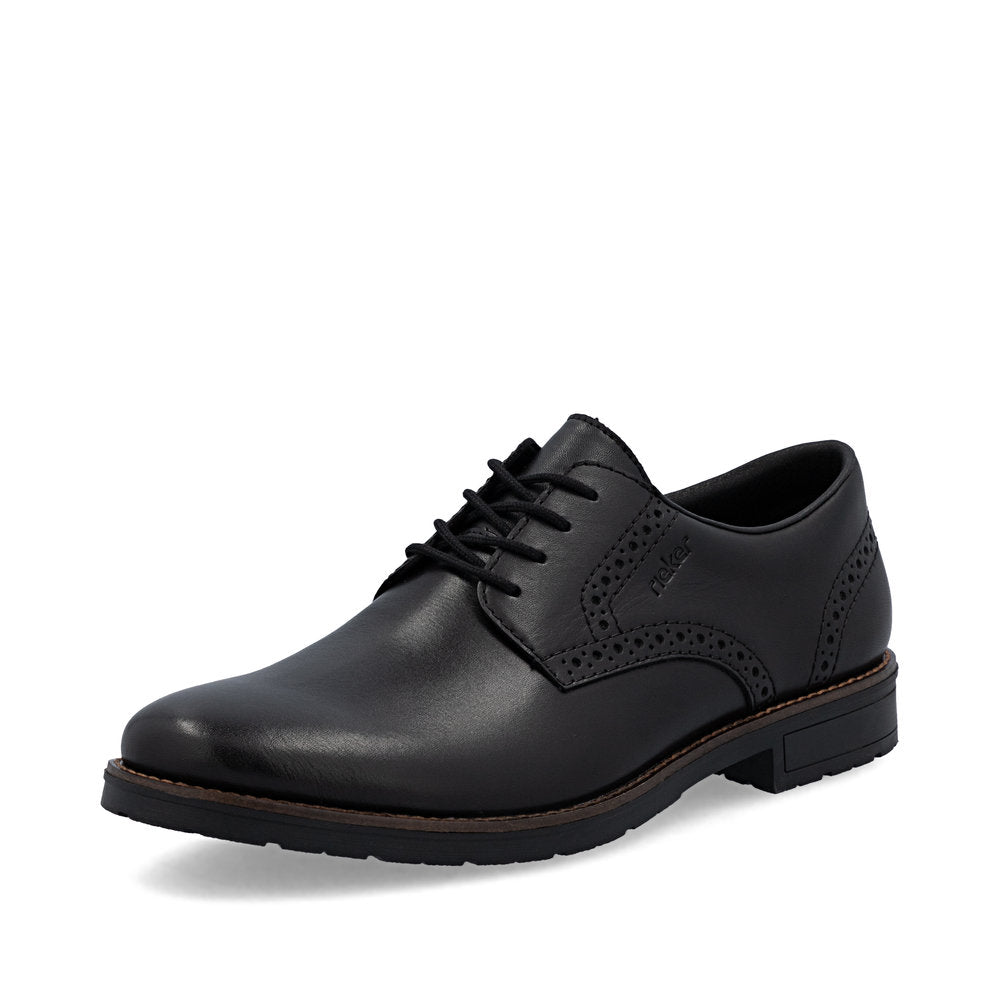 Rieker 14642-00 Black Lace Formal Shoes