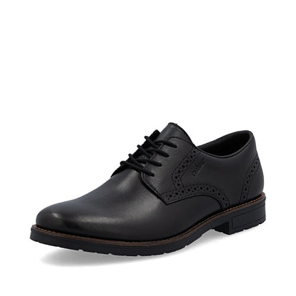 Rieker 14642-00 Black Lace Formal Shoes