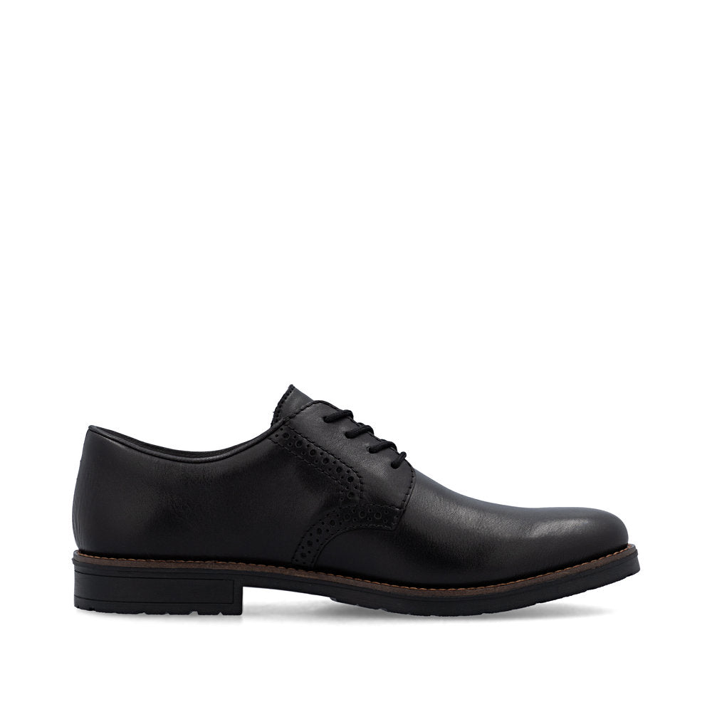 Rieker 14642-00 Black Lace Formal Shoes