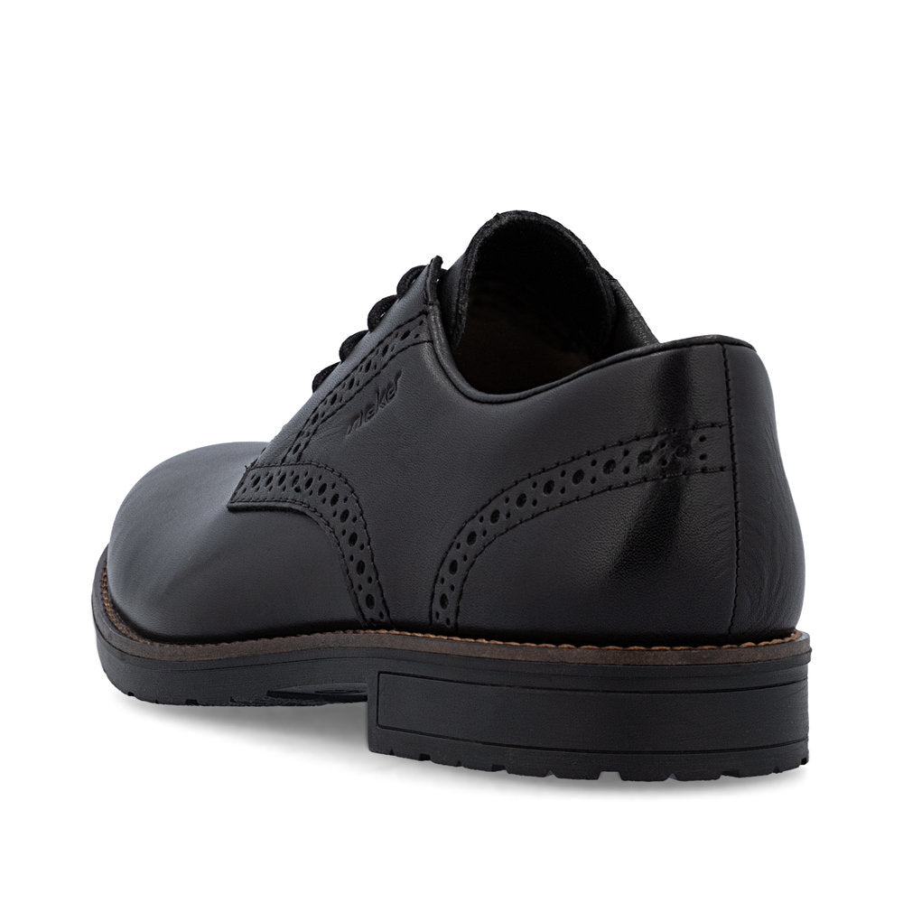 Rieker 14642-00 Black Lace Formal Shoes