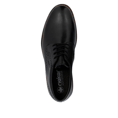 Rieker 14642-00 Black Lace Formal Shoes
