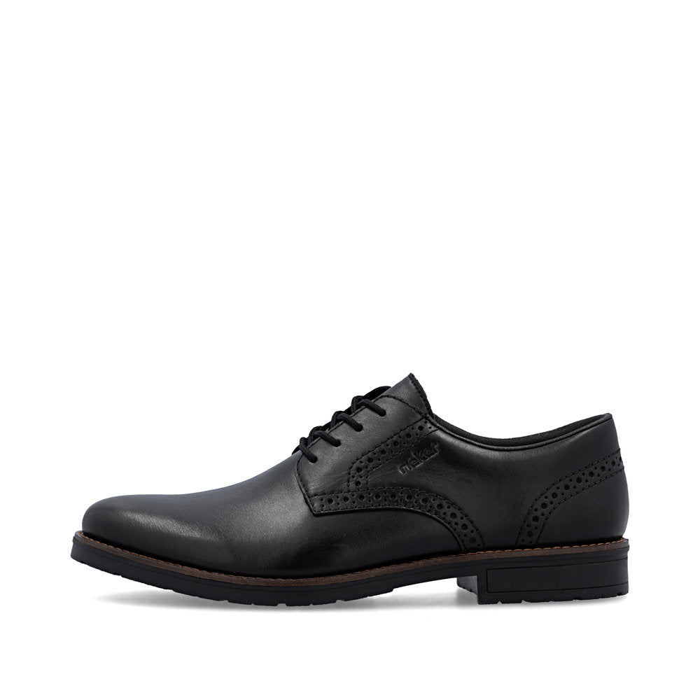 Rieker 14642-00 Black Lace Formal Shoes