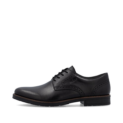 Rieker 14642-00 Black Lace Formal Shoes