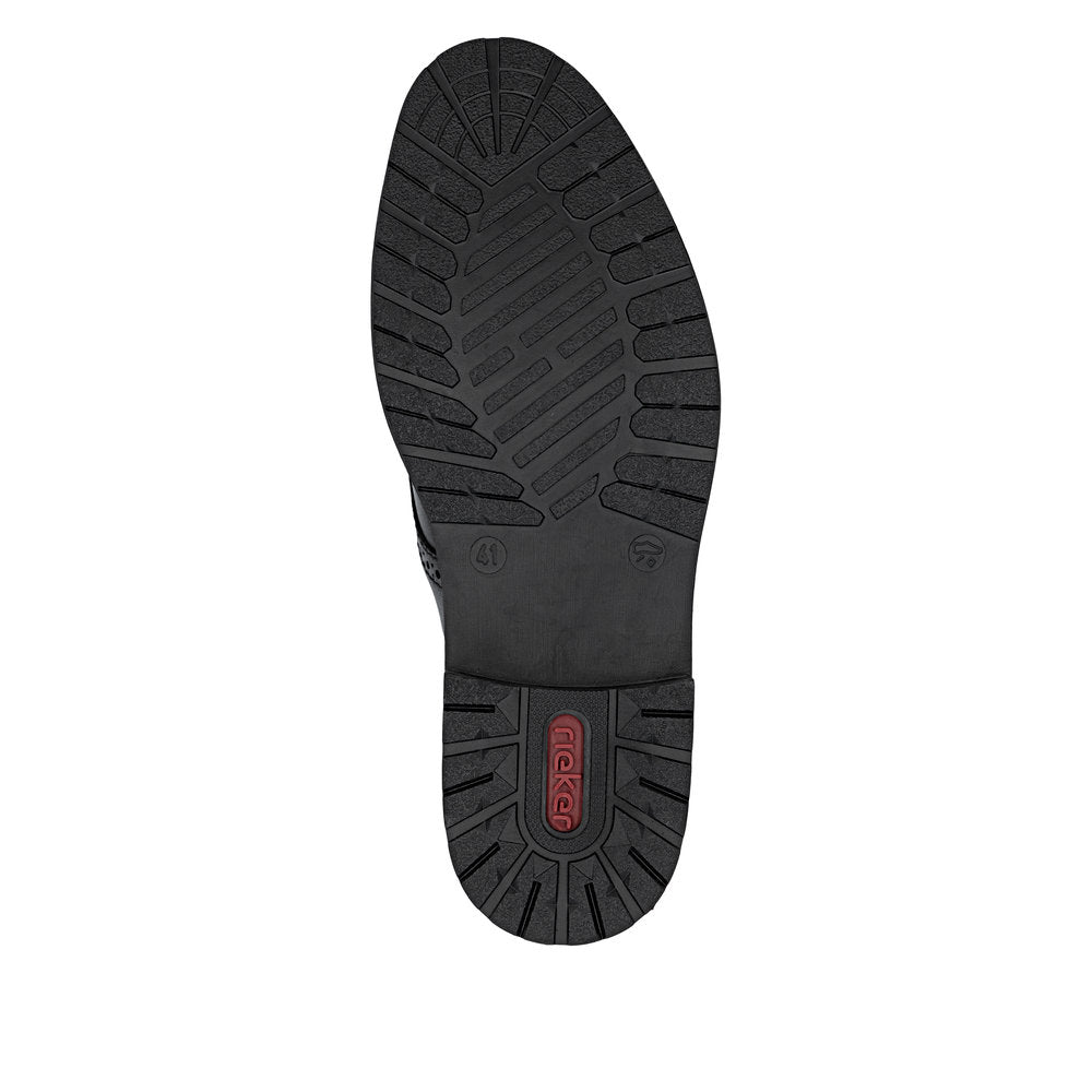 Rieker 14642-00 Black Lace Formal Shoes
