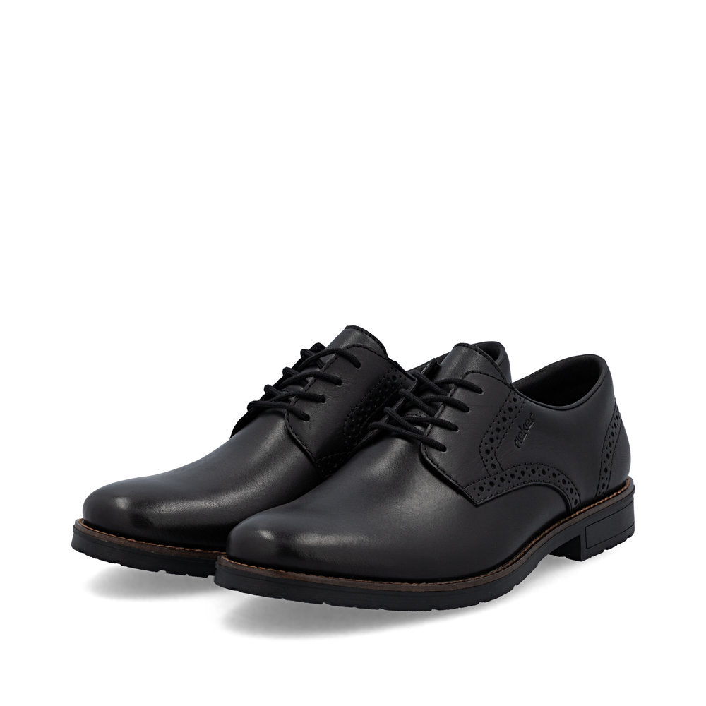 Rieker 14642-00 Black Lace Formal Shoes