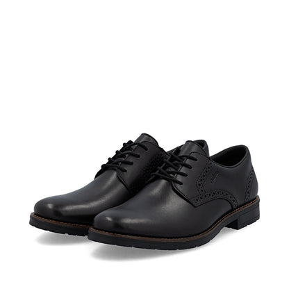 Rieker 14642-00 Black Lace Formal Shoes