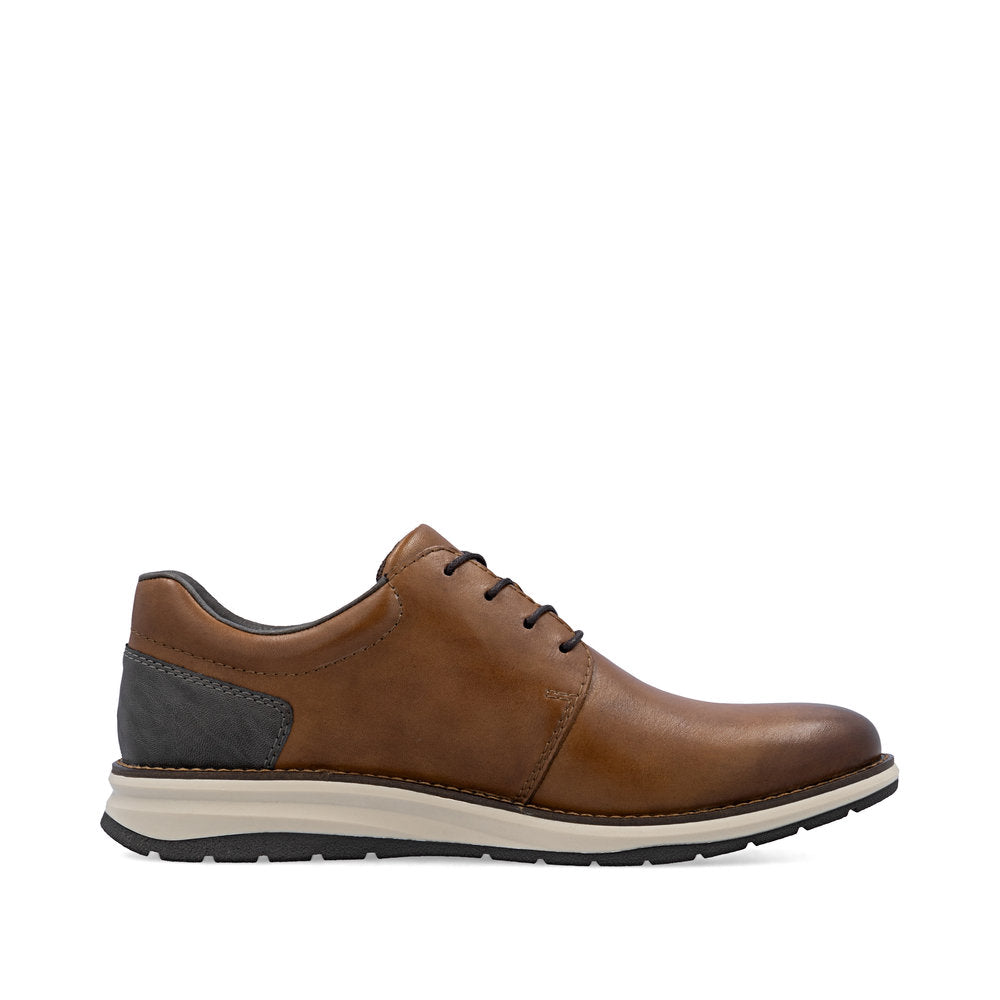 Rieker 14706-24 Brown Lace & Zip Shoes