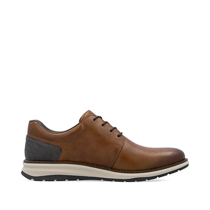 Rieker 14706-24 Brown Lace & Zip Shoes